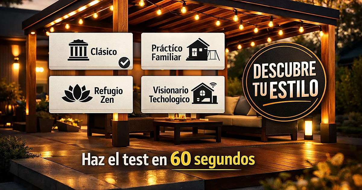 Quiz tu estilo de p&eacute;rgola