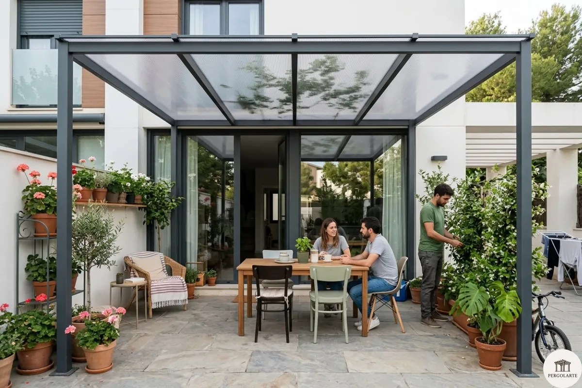 pergolas de aluminio y policarbonato