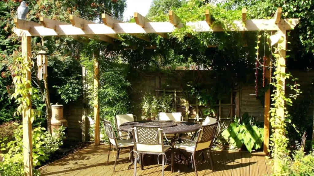 Pérgola con plantas Pergola con plantas