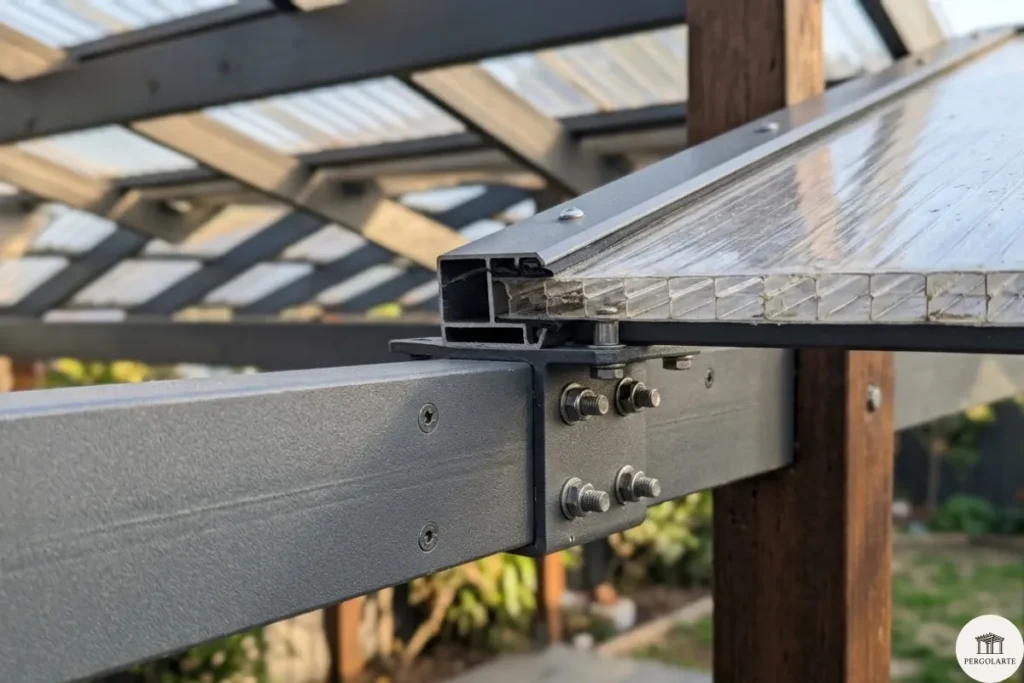 venta de p&eacute;rgolas aluminio y techo de  policarbonato